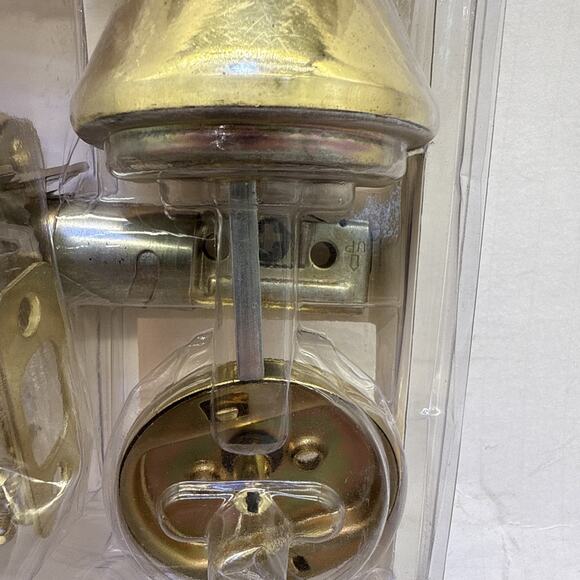 ReliaBilt RB Single Cylinder Deadbolt Antique Brass Finish - Picture 5 of 8